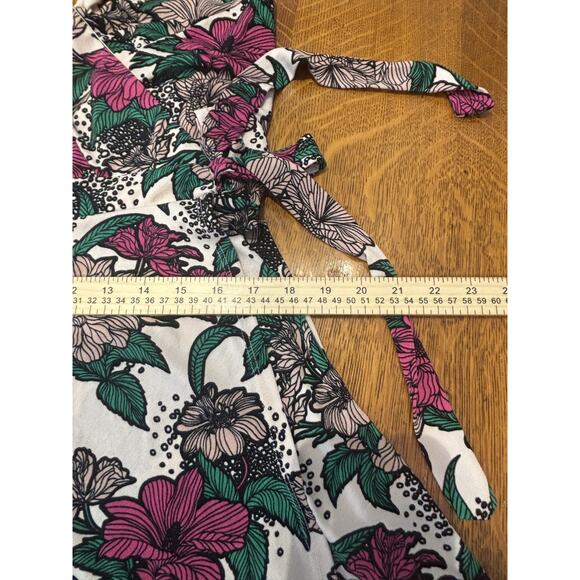 Y2K Candies Floral Babydoll Romper Size L Skort Beach Travel Boho Tank Faux Wrap - Picture 9 of 9